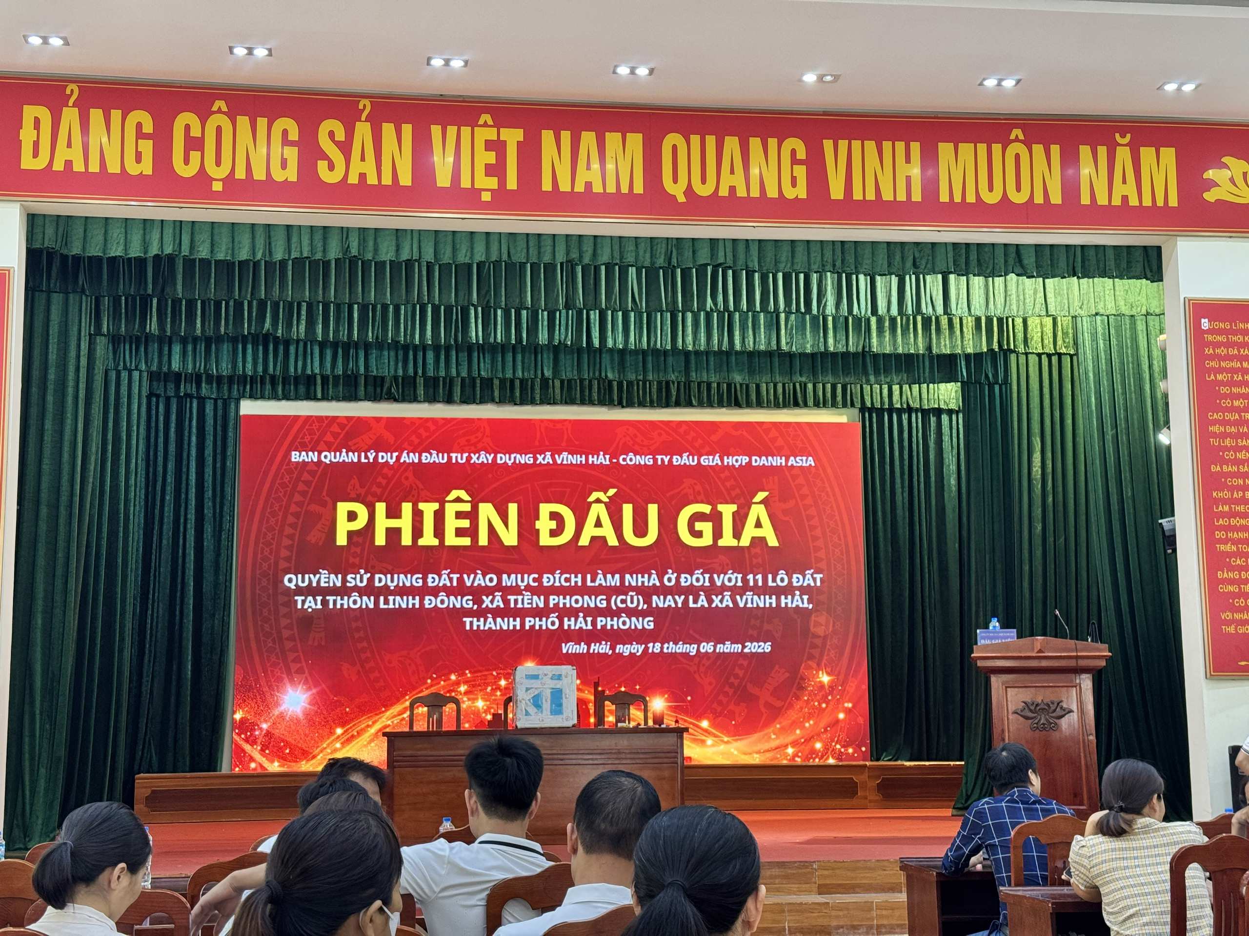 Bán đất đấu giá mặt đường thôn xã Tiền Phong cũ&nbsp;